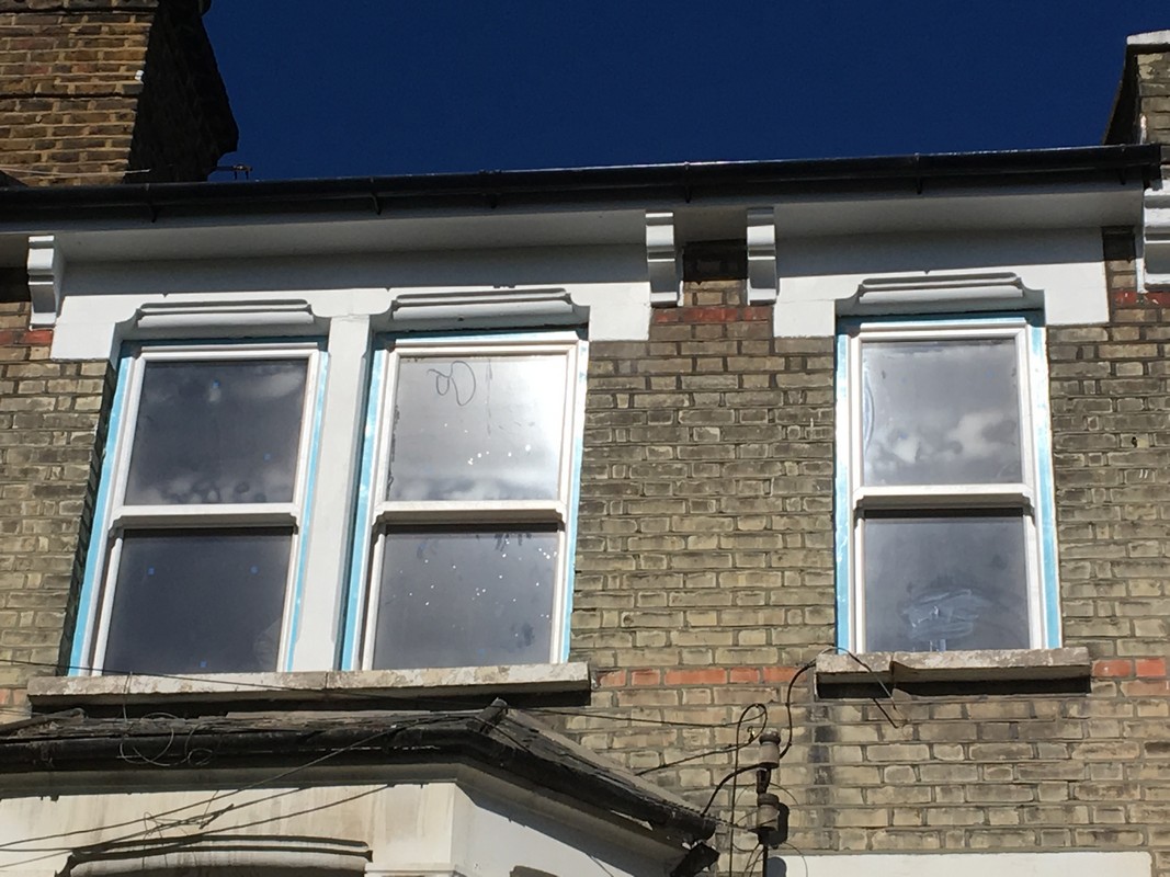 New uPVC sash windows fitted on Victorian terrace in Ruislip