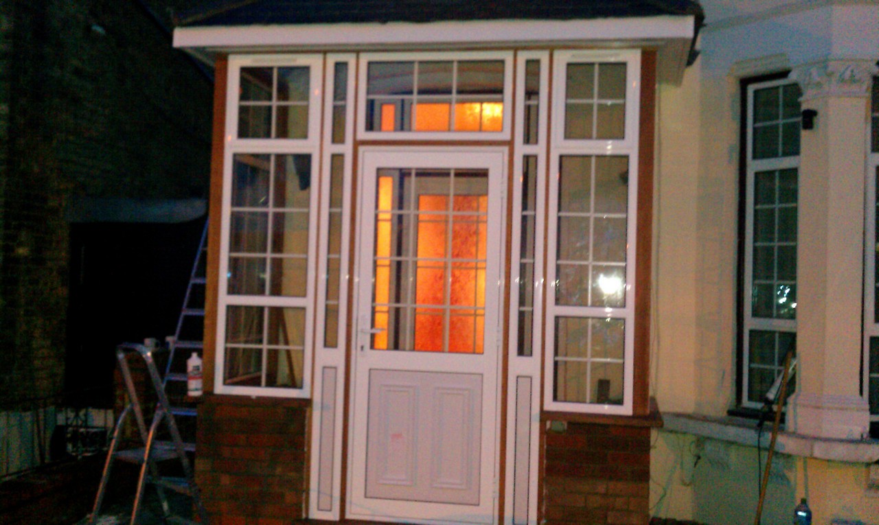 uPVC porch with Georgian bar glazing installed in Ruislip